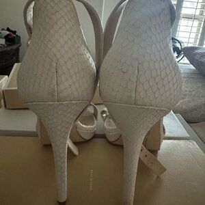 MICHAEL Michael Kors Textured Cream Heels